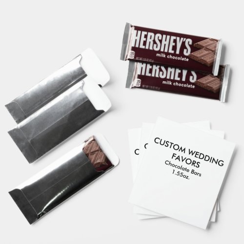 Wedding Custom Favors CHOCOLATE BARS _ PACK OF 12