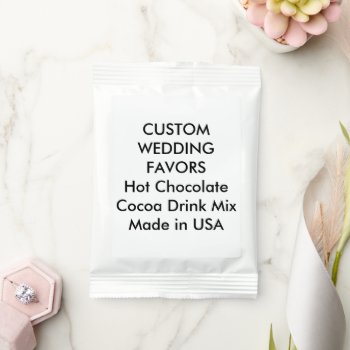 Wedding Custom Favors Cocoa Hot Chocolate Mix by APersonalizedWedding at Zazzle