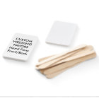 Wedding Custom Favors HAND FANS - WHITE RECTANGLE