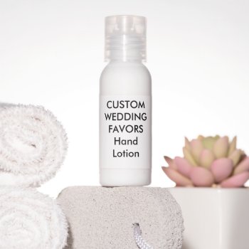Wedding Custom Favors Hand Lotion Travel Bottles by APersonalizedWedding at Zazzle