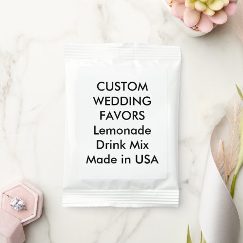 Wedding Custom Favors LEMONADE DRINK MIX