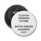 Wedding Custom Favors MAGNETIC BOTTLE OPENER