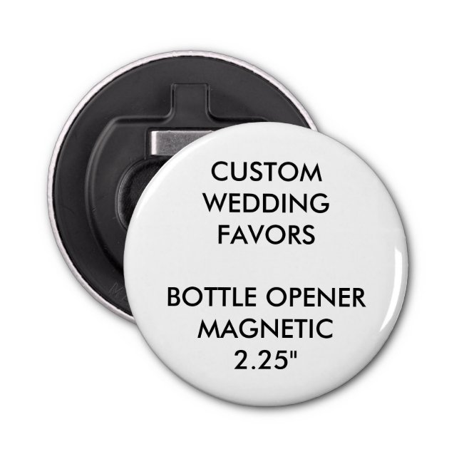 Wedding Custom Favors MAGNETIC BOTTLE OPENER (Front)