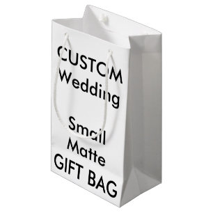 Wedding Custom Gift Bag MATTE SMALL 5" x 8.5"