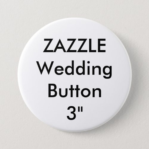 Wedding Custom Large 3 Round Button Pin