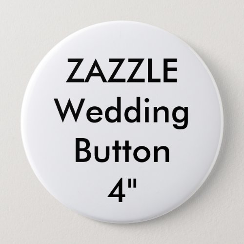 Wedding Custom Large 4 Round Button Pin