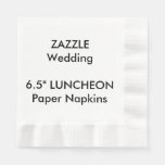 Wedding Custom Luncheon Disposable Paper Napkins at Zazzle