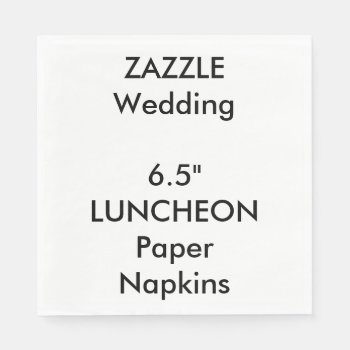 Wedding Custom Luncheon Disposable Paper Napkins by TheWeddingCollection at Zazzle