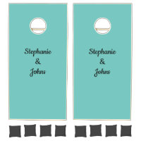 Wedding Custom Name Monogram Gift Favor Teal