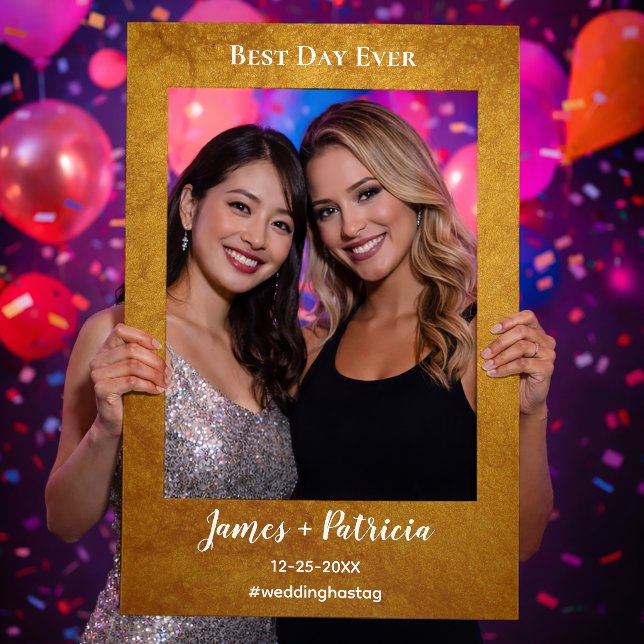 Wedding Custom Name Personalized Selfie Frame (Party)