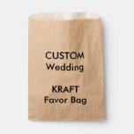 Wedding Custom Paper Favor Bag Kraft at Zazzle