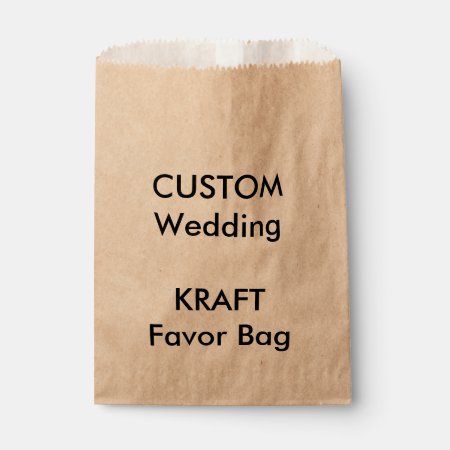 Wedding Custom Paper Favor Bag Kraft