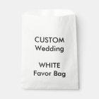 Wedding Custom Paper Favor Bag WHITE