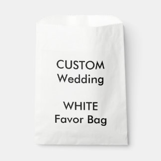 Wedding Custom Paper Favor Bag WHITE