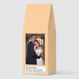 Wedding custom photo fresh ground coffee custom