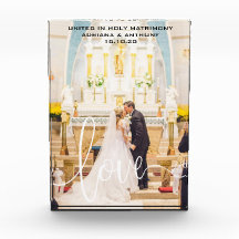 WEDDING CUSTOM PHOTO KEEPSAKE LOVE SCRIPT OVERLAY