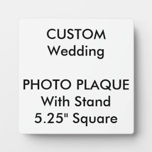 Wedding Custom Photo Plaque 5.25" Square