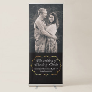 Wedding Custom Photo Retractable Banner