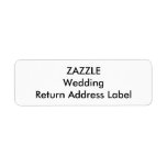 Wedding Custom Return Address Labels (30 Pk.) at Zazzle