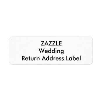 Wedding Custom Return Address Labels (30 Pk.) by TheWeddingCollection at Zazzle