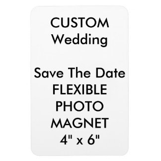 Wedding Custom Save The Date Photo Fridge Magnet