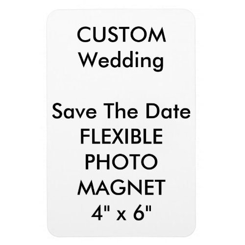 Wedding Custom Save The Date Photo Fridge Magnet