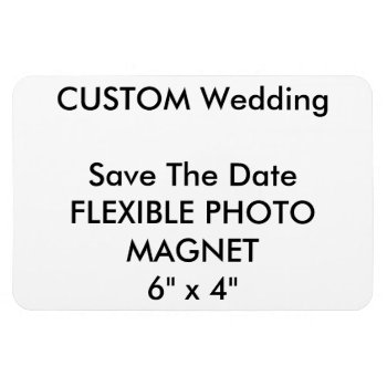 Wedding Custom Save The Date Photo Fridge Magnet by APersonalizedWedding at Zazzle