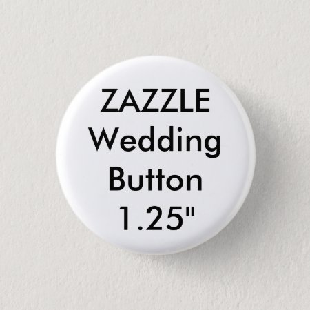 Wedding Custom Small 1.25" Round Button Pin
