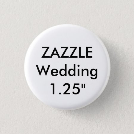 Wedding Custom Small 1.25" Round Button Pin