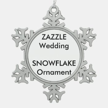 Wedding Custom Snowflake Decoration Ornament by TheWeddingCollection at Zazzle