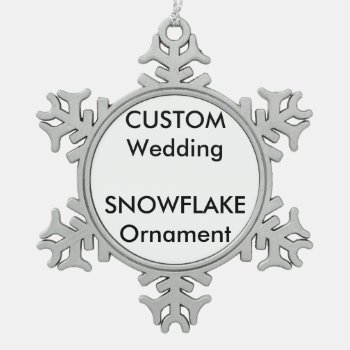 Wedding Custom Snowflake Ornament Decoration by APersonalizedWedding at Zazzle