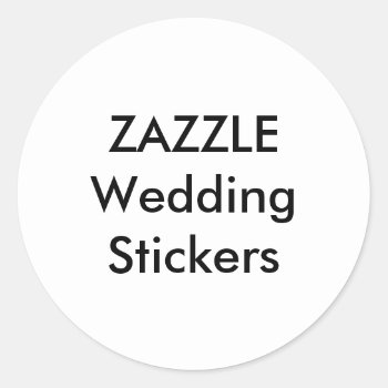 Wedding Custom Stickers 1.5" Round Glossy (20 Pk.) by TheWeddingCollection at Zazzle
