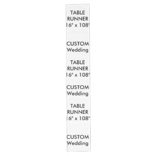 Wedding Custom Table Runner 16" x 108"