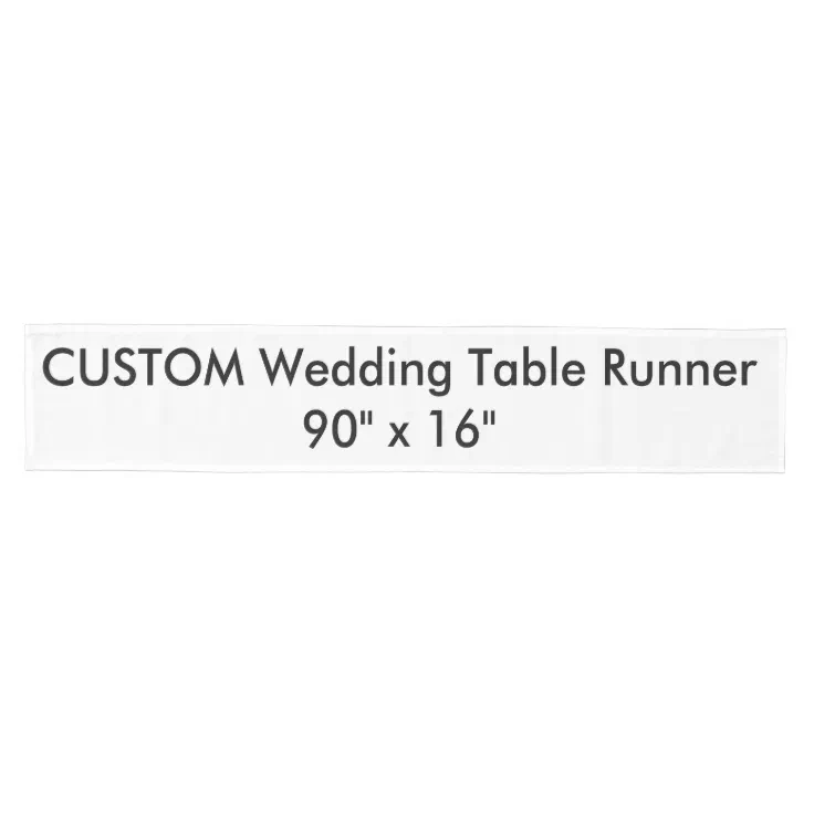 Wedding Custom Table Runner 90" x 16" Zazzle