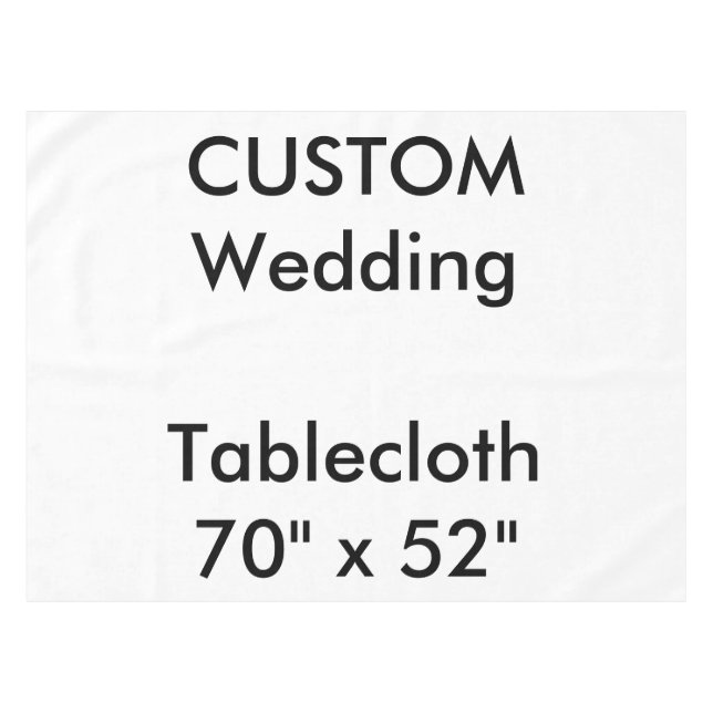 Wedding Custom Tablecloth 70" x 52" (Front (Horizontal))