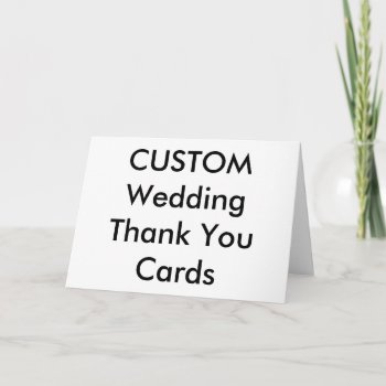 Wedding Custom Thank You Cards 7" X 5" by APersonalizedWedding at Zazzle