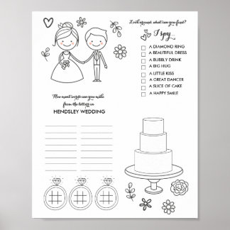 Wedding Custom Word Games Download Poster