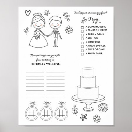 Wedding Custom Word Games Download Poster