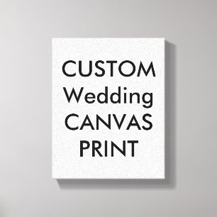 Wedding Custom Wrapped Canvas Print, 8" x 10" Print