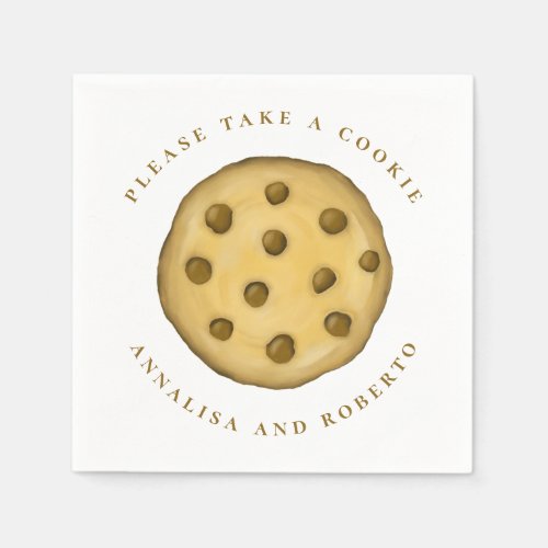 Wedding Cute Whimsical Please Take A Cookie Napkins