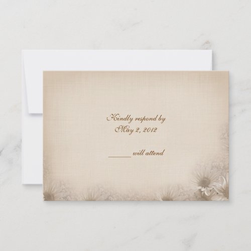 Wedding Daisy RSVP