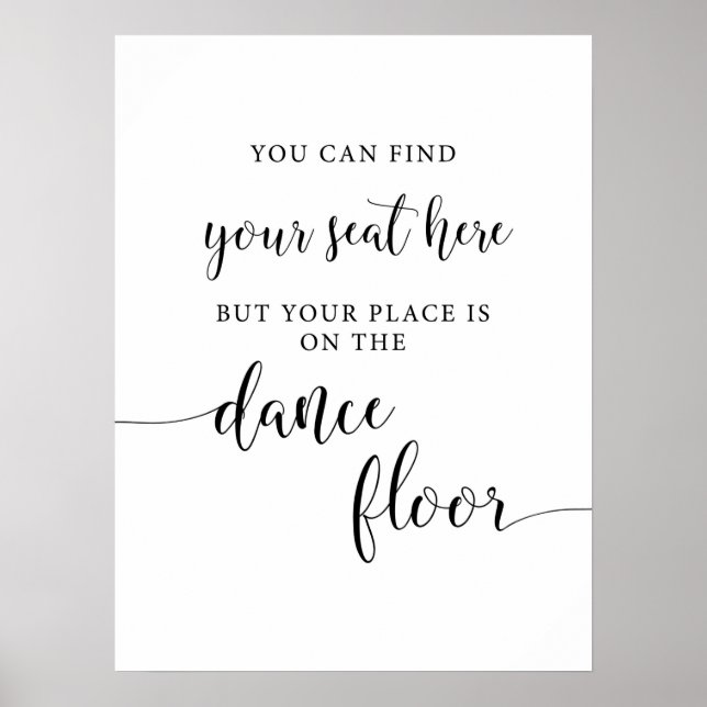 Wedding Dance Floor Dancing Shoes Sign (Front)