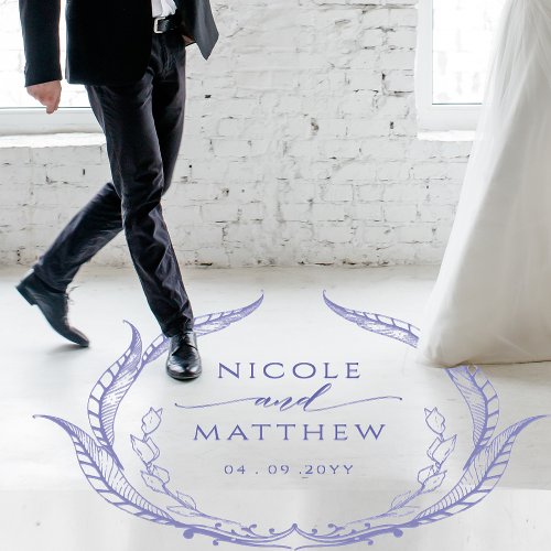 Wedding Dance Floor Personalized Monogram Lavender Floor Decals