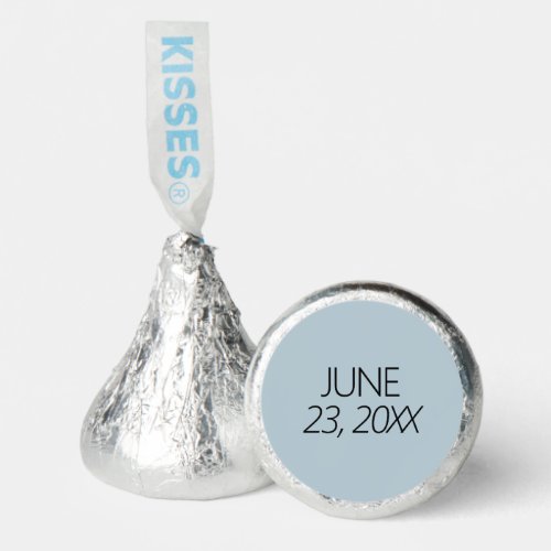 Wedding Date Dusty Blue Hersheys Candy Favors