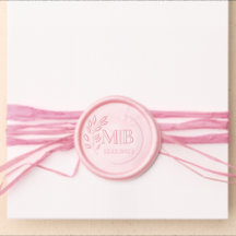 Wedding Date- Initials -Wax Seal Sticker