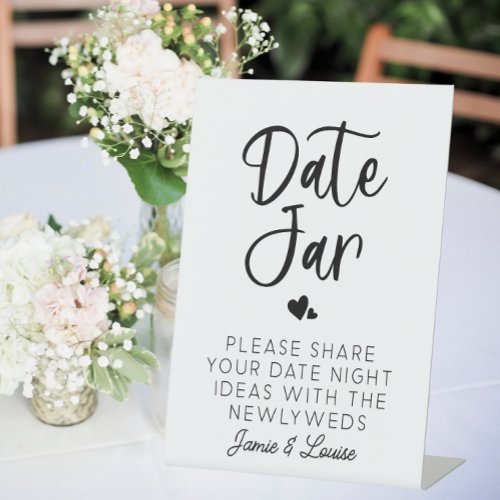 Wedding Date Jar Ideas Guestbook Alternative Pedestal Sign