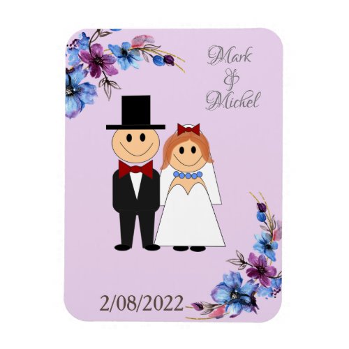 Wedding date magnet