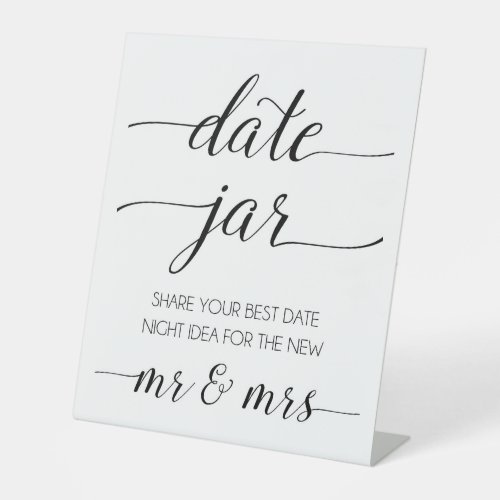 Wedding Date Night Ideas Pedestal Sign