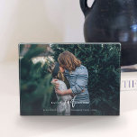 Wedding Date Trendy Lettered Custom Photo Block<br><div class="desc">This trendy hand-lettered photo block gorgeously shows off your favorite photo. Create a moment in time with this forever keepsake.</div>