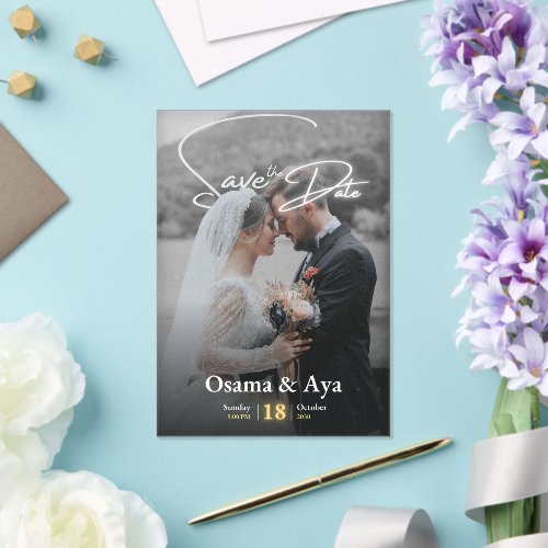 WEDDING DAY 2026 ACRYLIC INVITATIONS